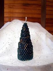 Decorated Beeswax Candle